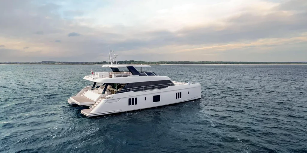 GOOD DAY SUNSHINE Luxury Motor Catamaran Charter Sunreef 80 Power